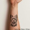 'Yorkshire Terrier' Temporary Tattoo - Water Resistant, Skin-Safe, Non-Toxic Transfer