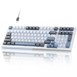 KEMOVE K98SE Mechanical Gaming Keyboard, 98 Keys LED Backlit Programmable, 96% Wired Computer Keyboard with Double Sound Dampening Foam, Pre-lubed Brown Switch