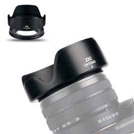 JJC Reversible Lens Hood + Attacher Link for Sony ZV-E1 and Sony FE 28-60mm F4-5.6 (SEL2860) Lens Compatible with Alpha A7C and Sony E PZ 16-50mm F3.5-5.6 OSS (SELP1650) Lens Compatible with ZV-E10
