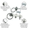 Ring Gate Latch | 6 INCH / 150mm | Twisted