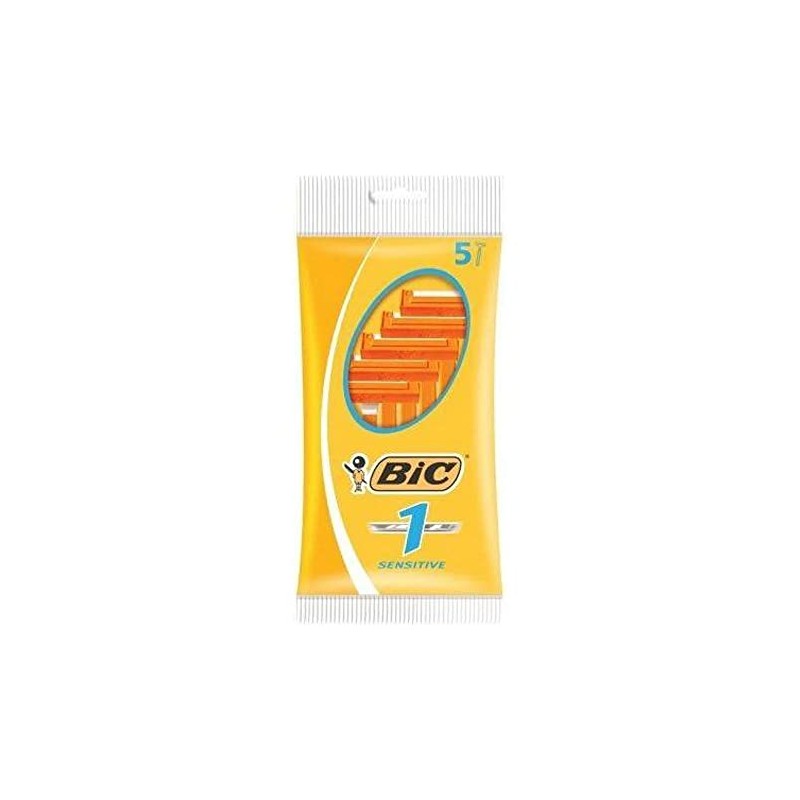 Bic 1 Sensitive Einwegrasierer, 5er-Pack