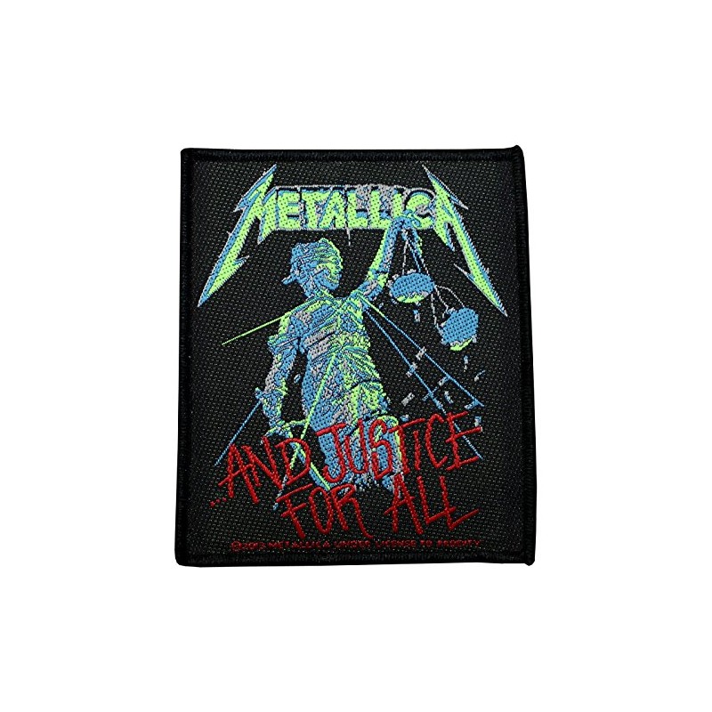 Metallica And Justice For All Patch Woven 8.5 x 10