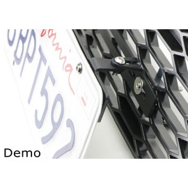 iJDMTOY Full Metal Lower Grille Mesh Anchor-Lock License Plate Mounting Bracket Relocation Kit Compatible with 2012-2017 Gen9 Honda Accord