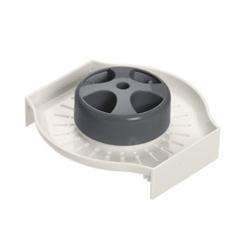 Lurch 10214 Variohobel für Gemüse aus Kunststoff, Iron Grey/Weiß, 9 x 35 x 18 cm