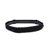 SPI Glide Buckle-Less, Adjustable Twin Pocket Running Belt (Black)