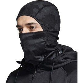 TSLA Thermal Winter Balaclava Face Mask, UV Protection Fleece Lined Ski Mask, Lightweight Windproof Neck Gaiter YZB06-WBK_Medium