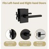 Mega Handles Privacy I Lever Door Handle Set for Hallway,