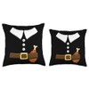 Pilgrim Costume Thanksgiving Pilgrim Costume Throw Pillow