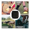 Set Rodillera Elástica y Muñequera Deportiva HLCassCo Negro Crossfit Gym