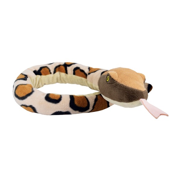 EcoBuddiez Sssnakes - Burmese Python from Deluxebase. Small 70cm Soft Toy Snake Stuffed Animal. Soft Plush Snake Made from Recycled Plastic Bottles. Perfect Eco-Friendly Snake Toy for Boys and Girls