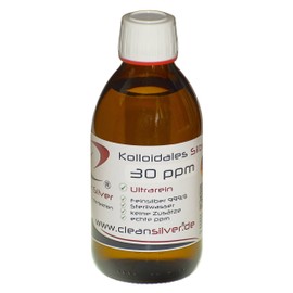 Colloidal Silver 30ppm 250ml (Ag9999, High Purity, Pharmic Sterile Water)