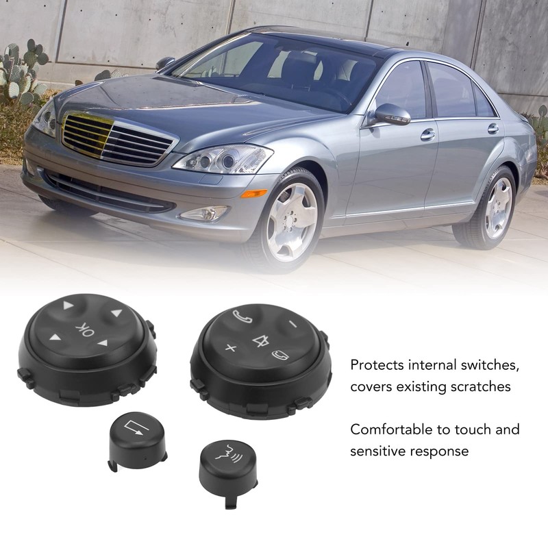 Car Steering Wheel Switch Buttons, 4 Pieces Steering Wheel Control
