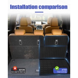 ZQULOYO Cargo Liners Backrest Mat for Nissan Armada Accessories 2025 2026 with Hook&Loop Rear Trunk Mat Rear Seat Back Cover Protector All Weather Anti-Slip Split Dog Liner 5 PCS