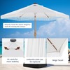 GDY 7.5ft Tassel Patio Umbrella Outdoor Table Umbrella with 18