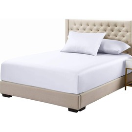 Royal Tradition 100-Percent Bamboo Viscose Fitted Bottom Sheet Only, Split Top King Size (Flex Head), Deep Pocket, Extremely Soft and Hypoallergenic Bamboo Sheets, Solid White