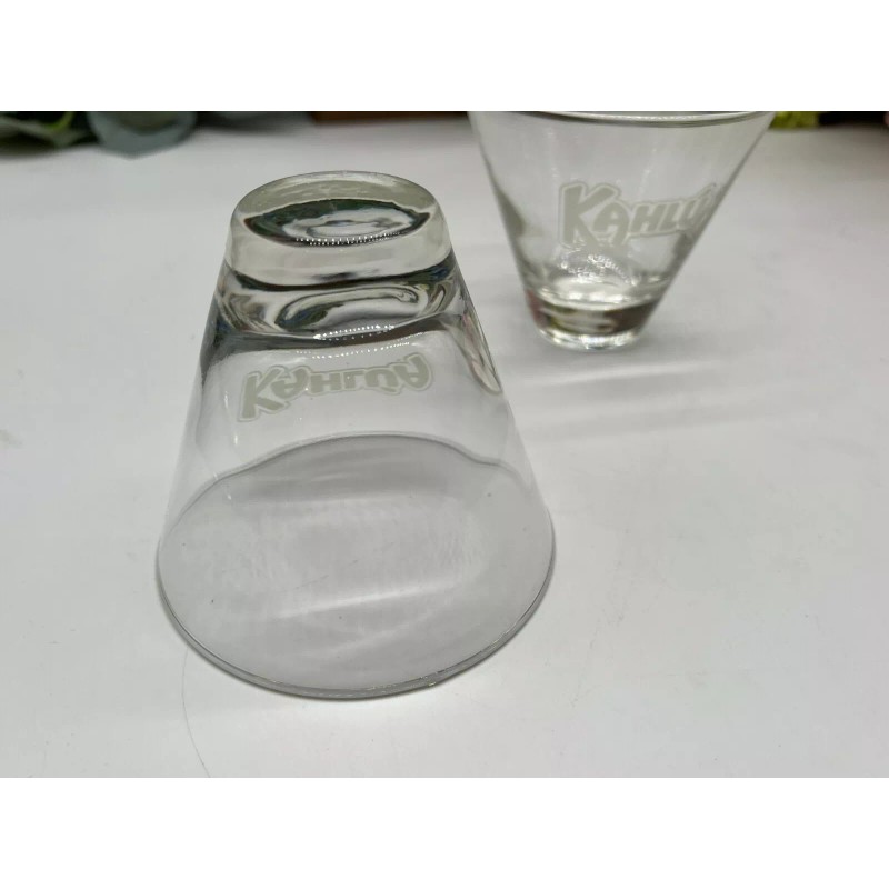 Kahlua 2 Kahlua Coffee Liqueur 8 oz Glasses Etched Logo