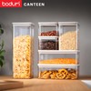 Bodum Canteen Storage Jar Set, BPA-Free Plastic, Airtight Silicone Seal,