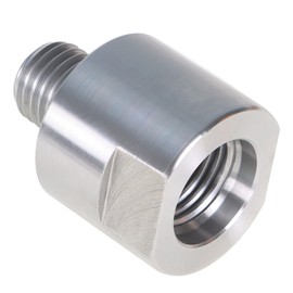findmall Adaptador de husillo de cabeza de torno convierte 1-1/4 pulgadas x 8TPI a 1 pulgada x 8TPI para torno de carpintería