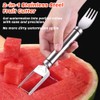 OSDUE Stainless Steel Fruit Slicer, 2 pcs 2 in 1
