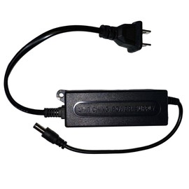 ZINKER Eliminador de Corriente 12V 2A para Exterior Sellado Resistente Fuertes Lluvias Fuente de Poder LED Cámaras Router Entrada 100-240V LG
