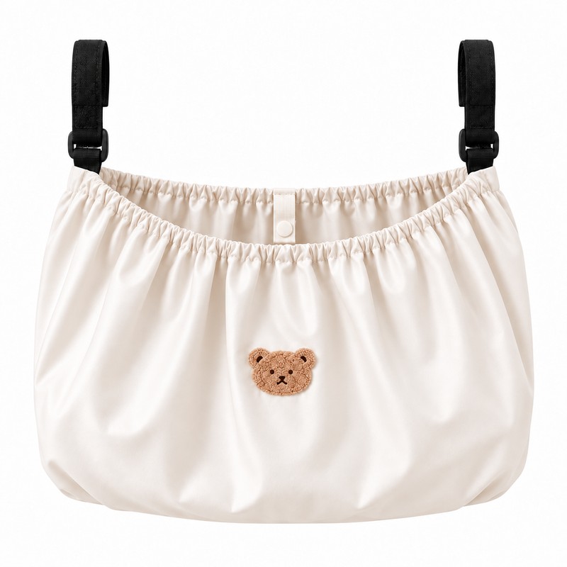 Stroller Hanging Storage Bag, Lightweight Reusable Organizer for Baby Essentials,