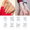 Semi-permanent body henna design sticker lettering tattoo summer feeling - Type I / 반영구 바디 헤나 도안 스티커 레터링 타투 여름 감성 - I타입