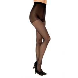 SENTELEGRI Tights Vanessa 15 Denier,Sheer Matt,Available Size S,M,L,XL,XXL (as8, alpha, l, regular, regular, Black)