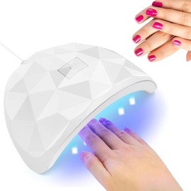 UV Nail Lamp Nail Dryer 54W UV Lamps for Gel Nails Nail UV Lamp Led Nail Lamp, USB Plug Gel Nail Curing Lamp, Led Gel Nail Lamp Nail Dryer, White