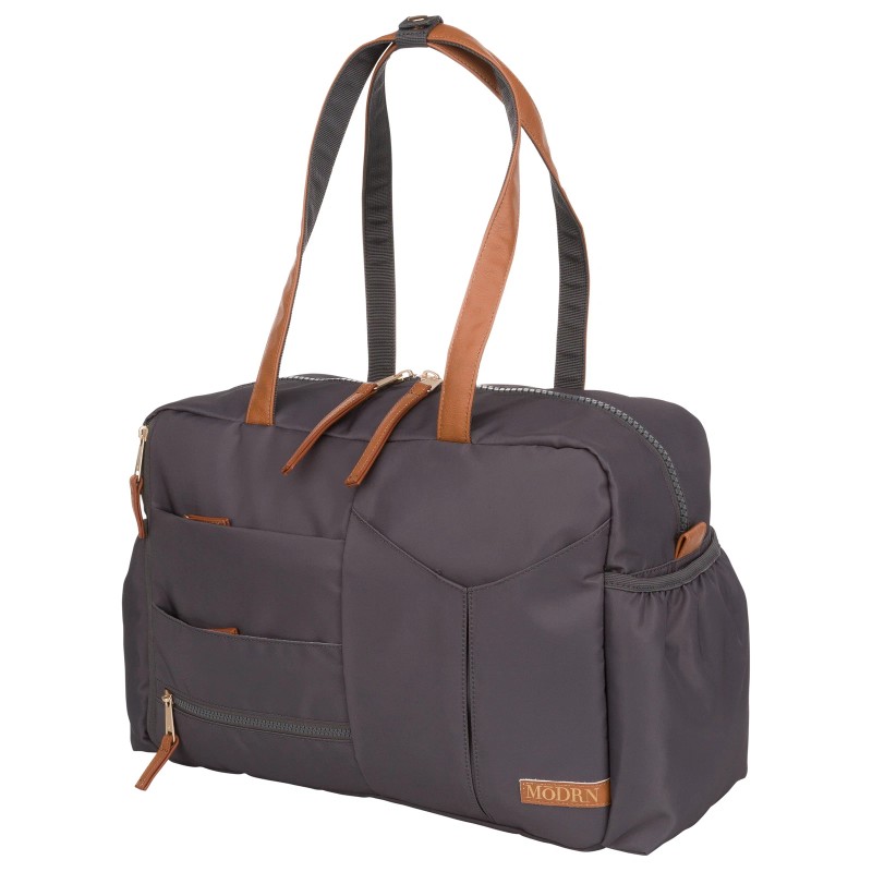 Child Diaper Bag with Changing Pad and Stroller Straps, Gray,