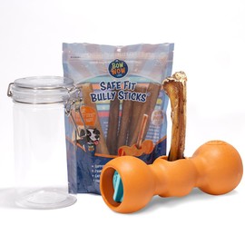 Bow Wow Labs New Bow Wow Buddy Starter Kit - Anti-Choking Bully Stick Safety Device for Dogs (XL)