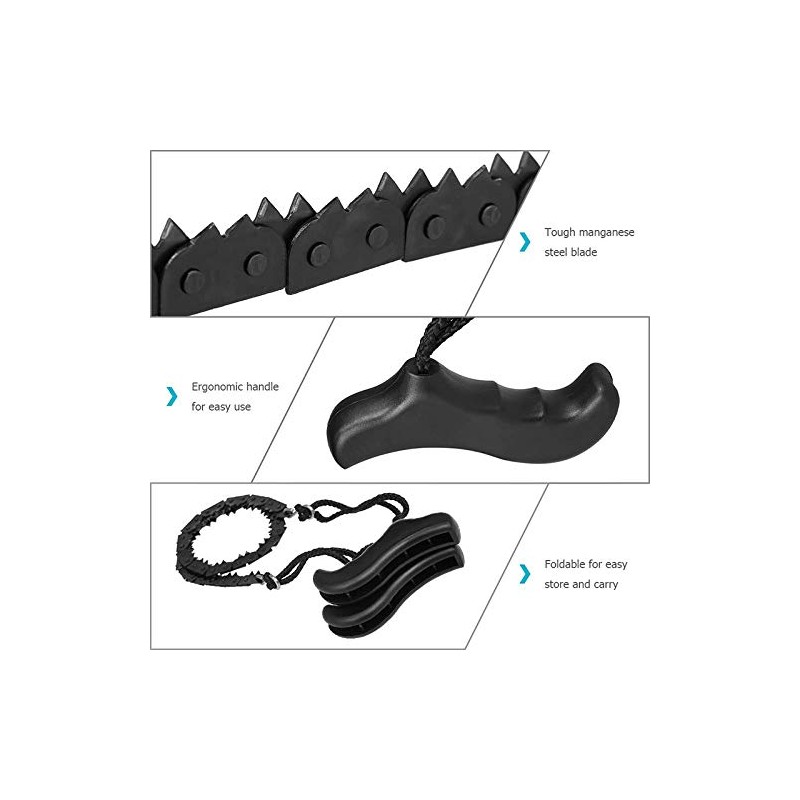 2PCS Pocket Chain Saw, Pocket Chainsaw Hand Chainsaw, Portable Outdoor