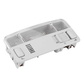 KIMISS Luz LED de techo, 1TD947105 Lámpara de cúpula de luz de lectura Interior de coche para Golf MK4 Bora Passat Skoda gris