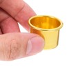 30Pcs Gold Aluminum Candle Holders Bulk Metal Cup Insert for