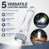 MVIOCS Solar Flashlight Lantern, High Lumens Rechargeable LED RGB Mood