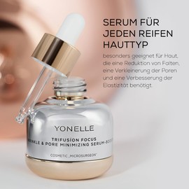 YONELLE Serum Reduction of Wrinkles and Pores - Trifusion Focus - Anti Ageing Face Serum Moisturiser - Anti Wrinkle Serum Booster - 30 ml