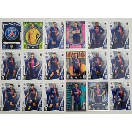 Match Attax 2023 2024 Paris St Germain Full Base Card Team Set