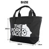 The Pork Face Mini Tarpaulin Tote Bag (White Black)