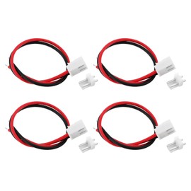 YINETTECH 4pcs JST VH 3.96mm 2 Pin Male Single Side Female Cable with Plug 22AWG for Car Speaker Radio 20cm