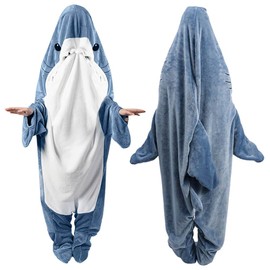 inkArts Shark Blanket Onesie Adult & Kid, Shark Onesie, Shark Blanket Hoodie Onesie, Shark Pajamas, Shark Costume, Shark Wearable Blanket