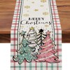 SEDEX Christmas Table Runner Pink Green Buffalo Plaid Xmas Theme Decoration Seasonal Winter Snowflake Merry Xmas Holiday Kitchen Dining Table Cloth 72 Inches Long for Home Party Outdoor