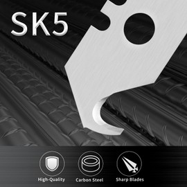 Vickay 60 Pack Utility Knife Hook Blades, SK5 Steel Heavy Duty Box Cutter Replacement Blades with Plastic Case, Standard Size Razor Blades for Most Standard Utility Knives