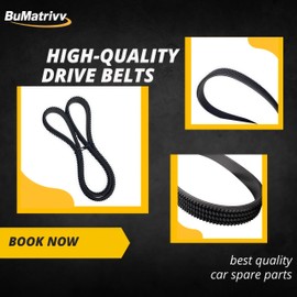 4 Groves Drive Belt 7257359 4R3VX640LD Compatible with Bobcat Skid Steer Loader S510 S530 S550 S570 S590 S595 Track Loader T550 T590 T595