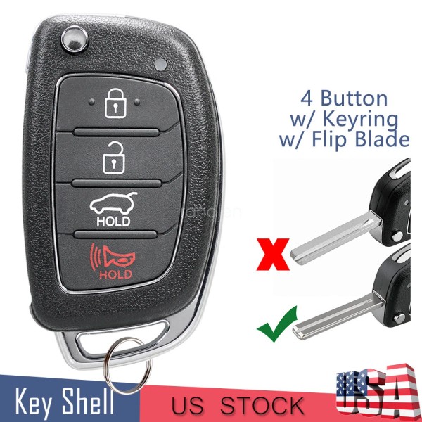Unbranded Key Fob Case + Rubber Pad 4 Buttons for
