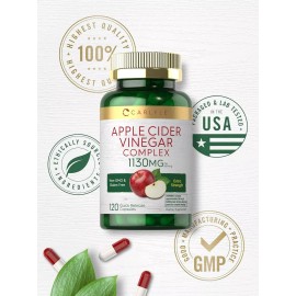 Apple Cider Vinegar Capsulas de Vinagre de manzana Natural Organico 120 Capsulas Apple Cider Vinag