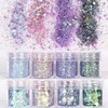 COKOHAPPY Holographic Chunky Glitter Total 80g Body Nail Face Cosmetic