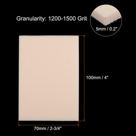 QUARKZMAN Pack of 8 Sanding Sponge 4 x 2-3/4 Inch Sanding Sponge Pad 1200-1500 Grit Hand Sanding Sponge Sheet Wet Dry Sandpaper for Model Drywall, Beige