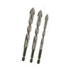 Milageto 3Pcs Four Flute Sawtooth Eccentric Drill Bits Hexagon Shank