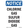 OSHA Notice Signs - Chlorine Gas Sulfur Dioxide Gas |
