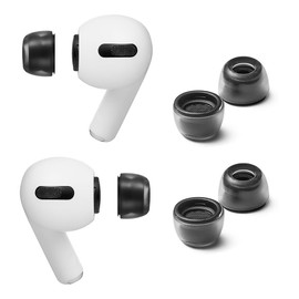 AZLA Crystal for Airpods Pro 1st & 2nd Gen (2-Pair, SS) – Airpod Pro Ear Tip Replacement – Airpod Pro Tips with Premium Silicone