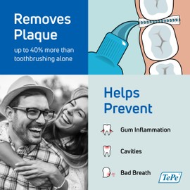 TePe Interdental Brush Original, Soft Dental Brush for Teeth Cleaning, Pack of 6, 0.6 mm, Medium Gaps, Blue, Size 3